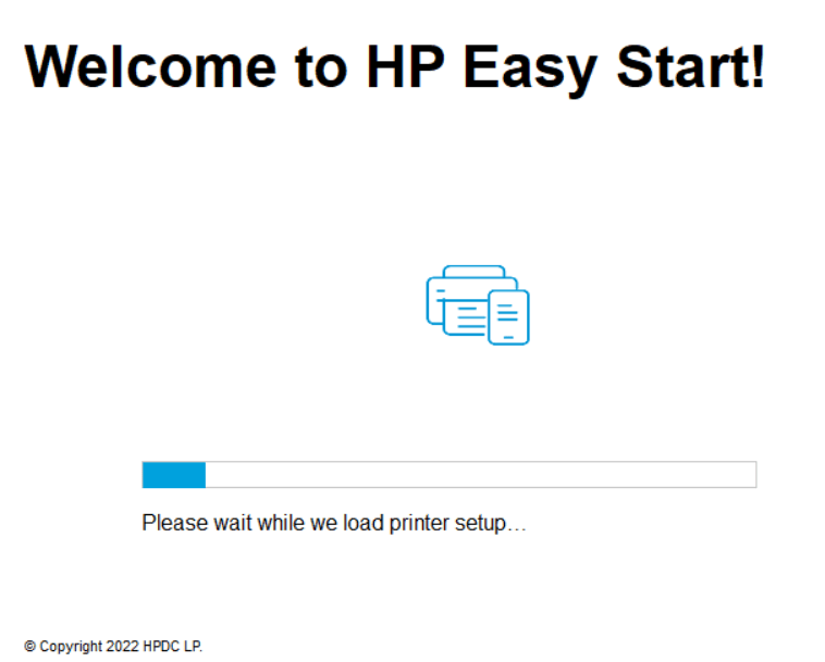 wait for the setup to load