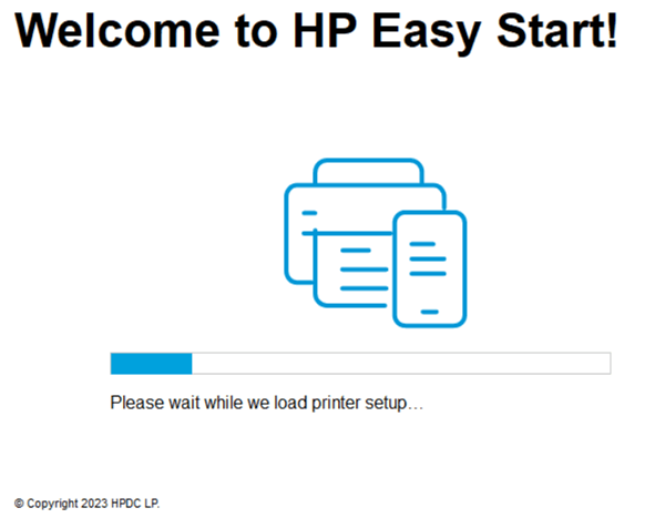 wait for Easy Start to load