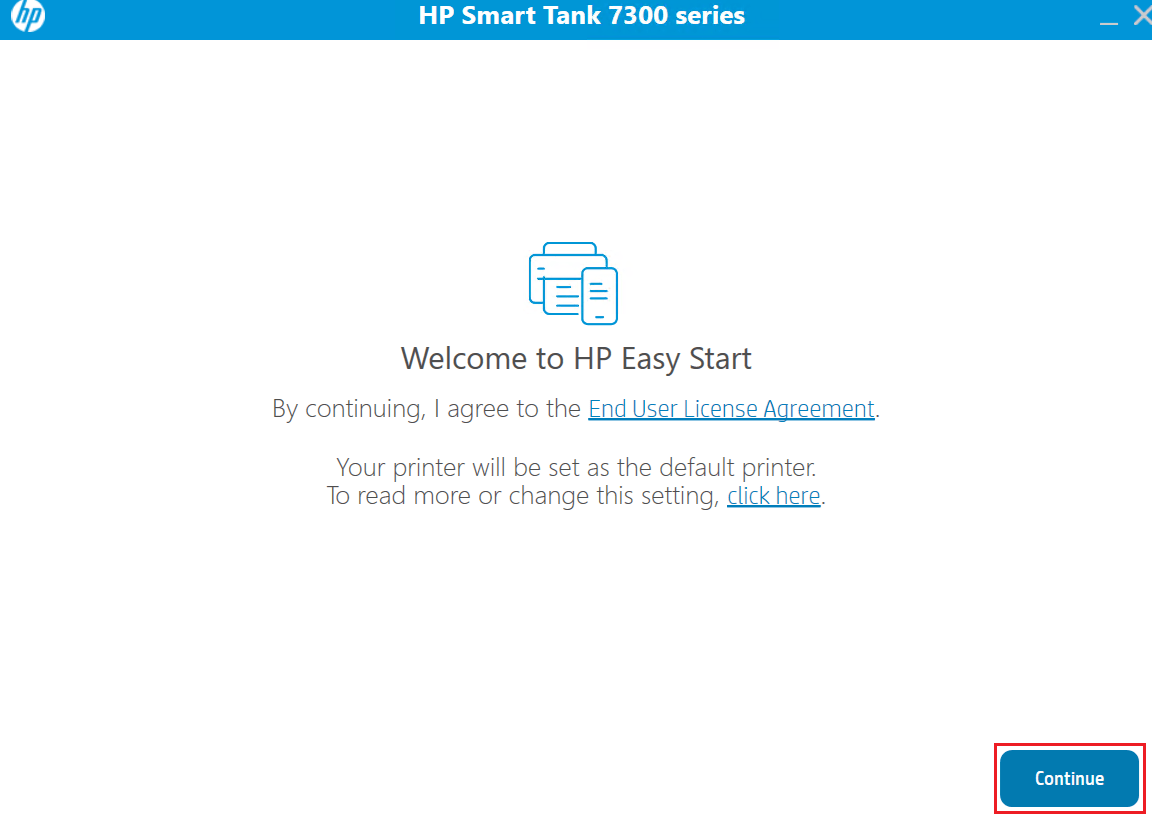 click continue to proceed