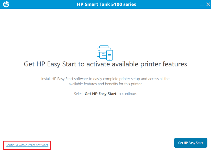 click continue with current settings