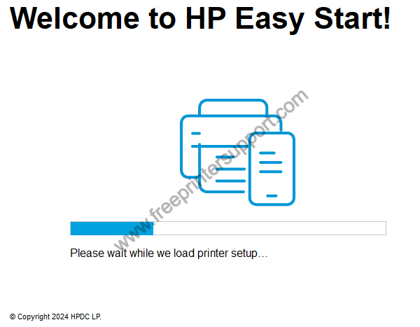 wait for printer setup to load