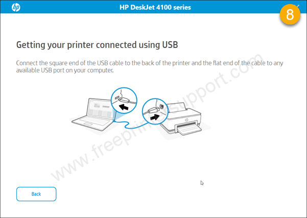 Detect printer screen screenshot