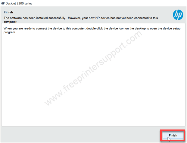 HP Deskjet 2335 Printer Installed