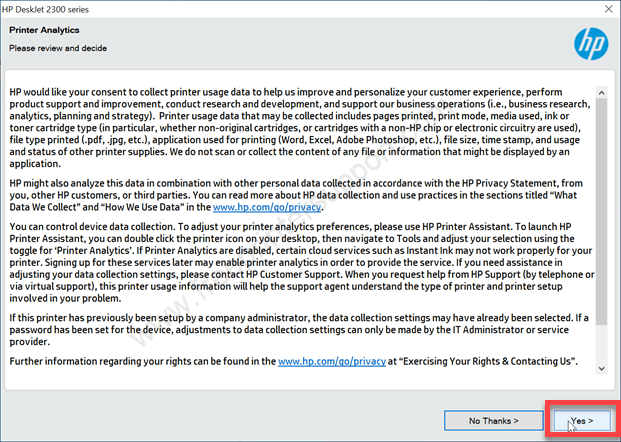 Share Printer Data